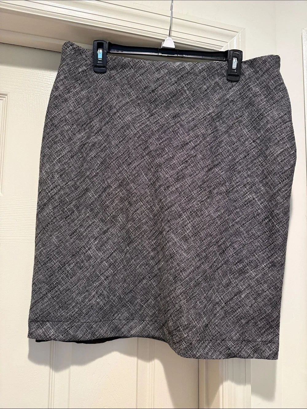 The Limited BlackGrayTweed Lined Tailored Fitted Autumn Skirt Back to Class 14